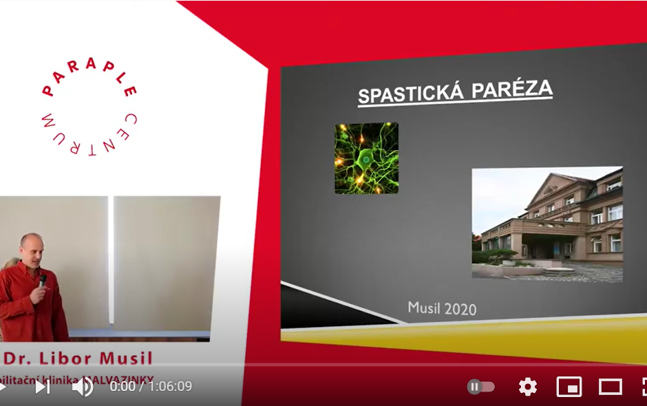 Spastická paréza, MUDr. Libor Musil - on-line přednáška